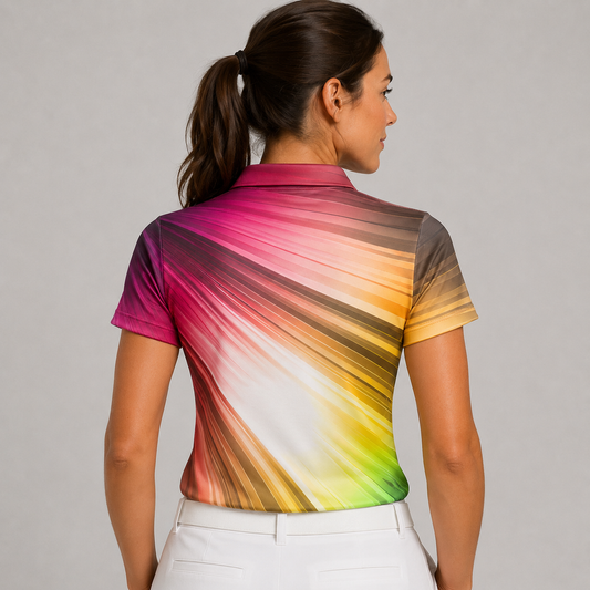 Waves Women's Performance Golf Polo – performance golf polo view 2