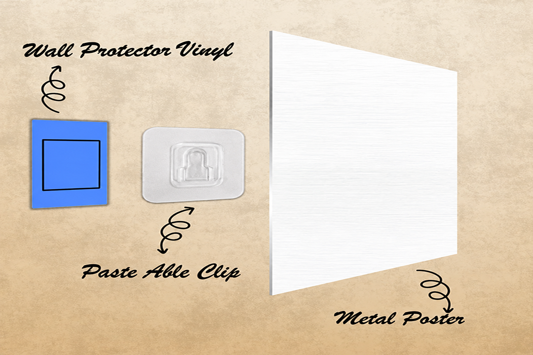 Your Custom Design Metal Poster – metal wall art view 3