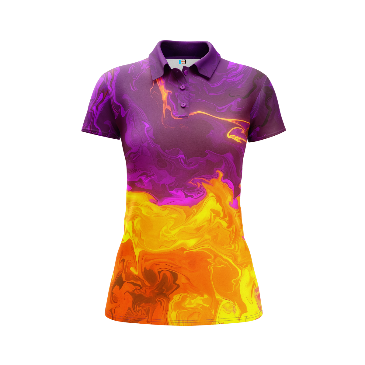 Purple Patch Women's Performance Golf Polo – performance golf polo view 3