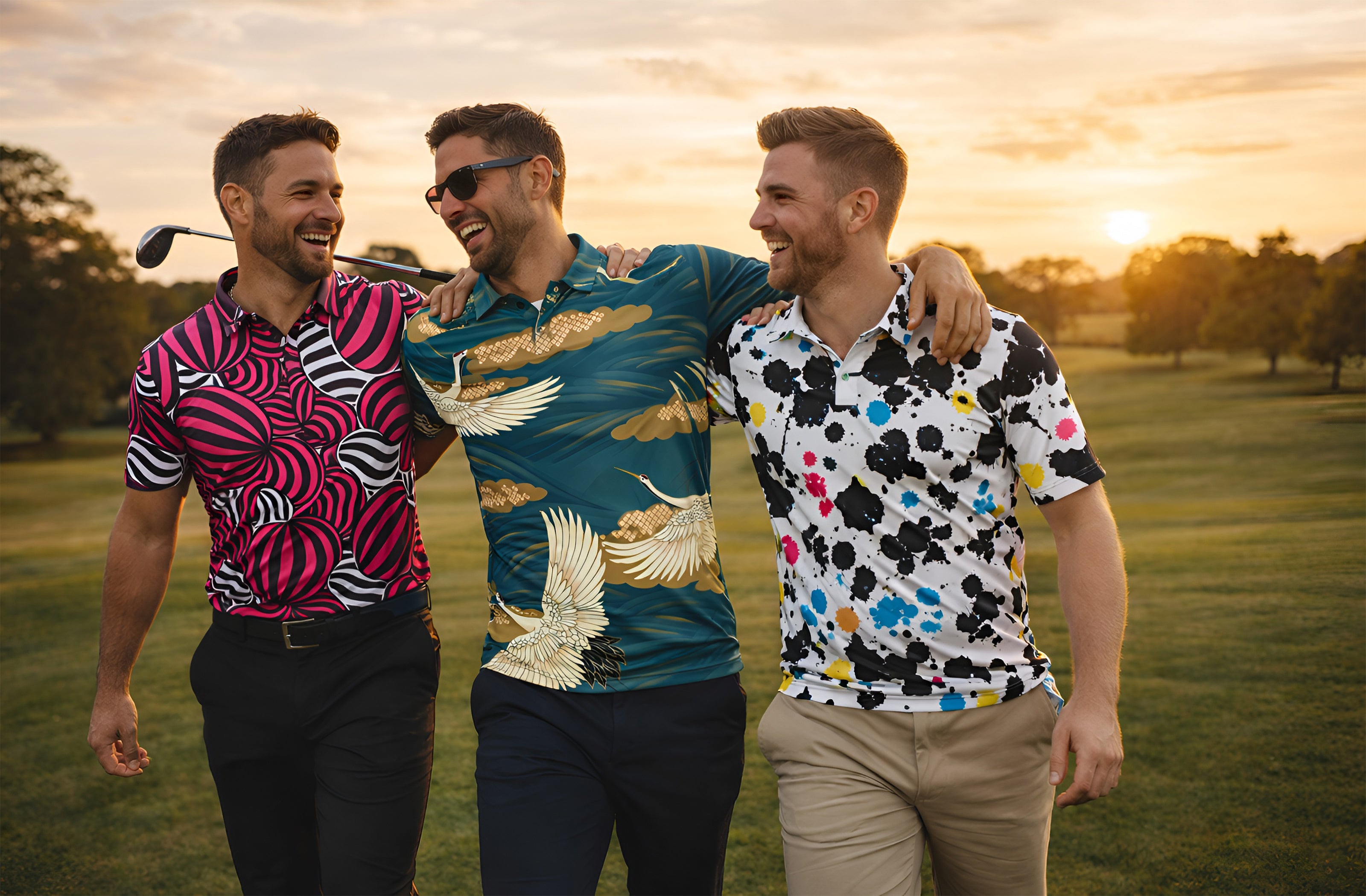 All-over print men's golf shirts — Shop Do Tees