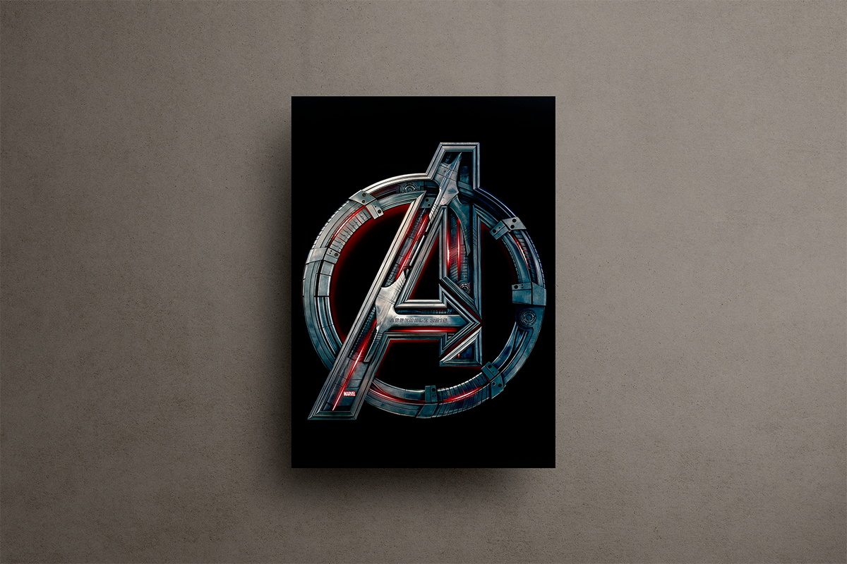 Avengers Metal Poster – metal wall art view 1