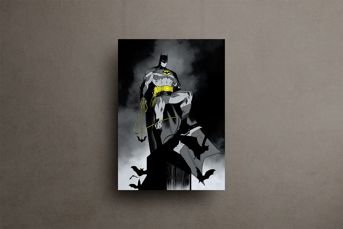Batman Metal Poster – metal wall art view 1