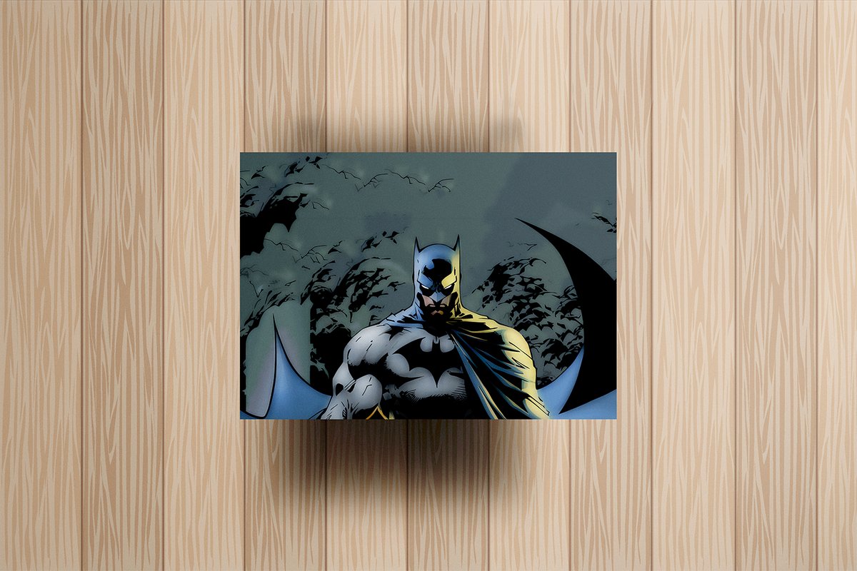 Batman Gotham Metal Poster – metal wall art view 2