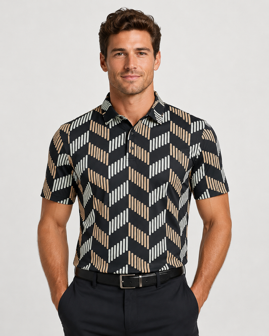 Black and White Abstract Stripes
