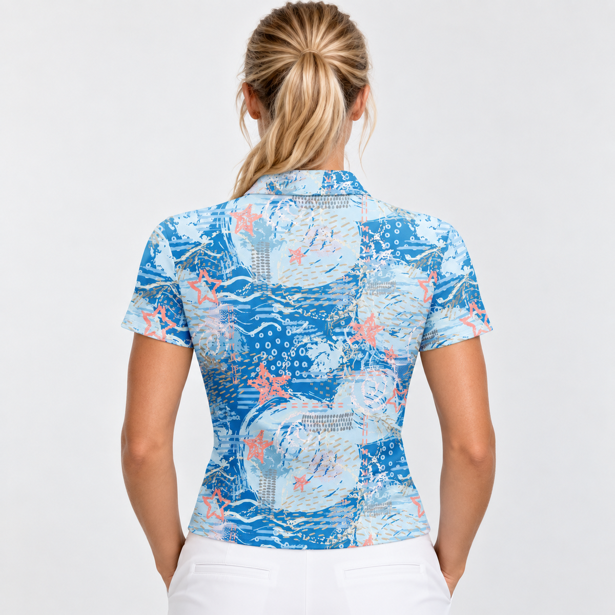 Marine Women's Performance Golf Polo – performance golf polo view 2
