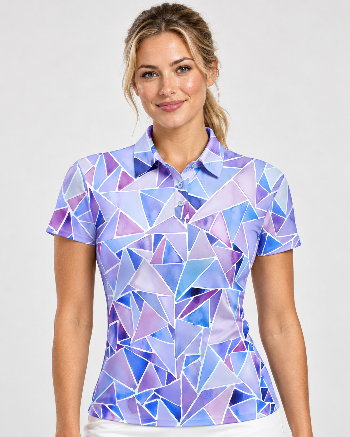 Glasses Women's Performance Golf Polo – performance golf polo view 1