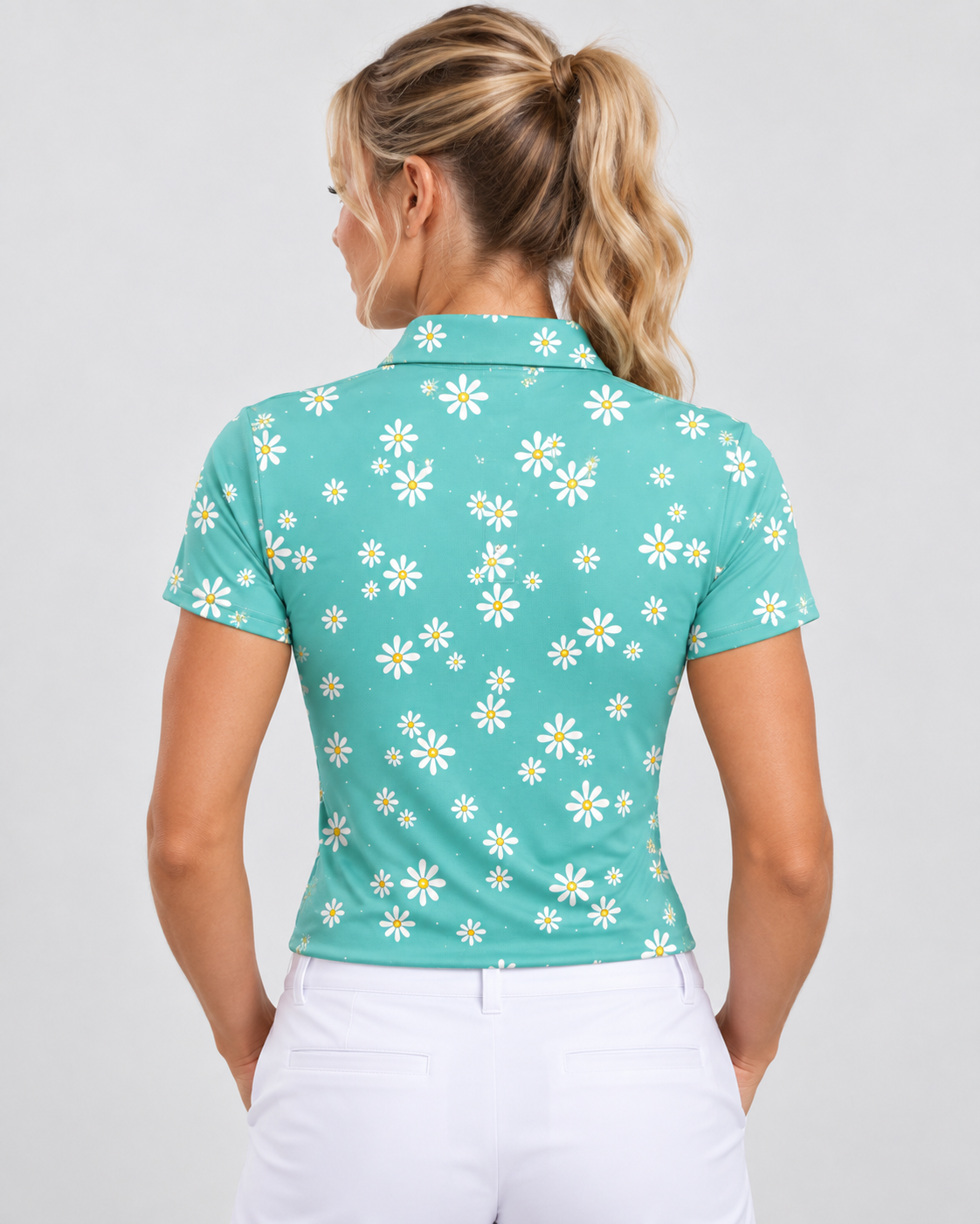 Daisy Women's Performance Golf Polo – performance golf polo view 2