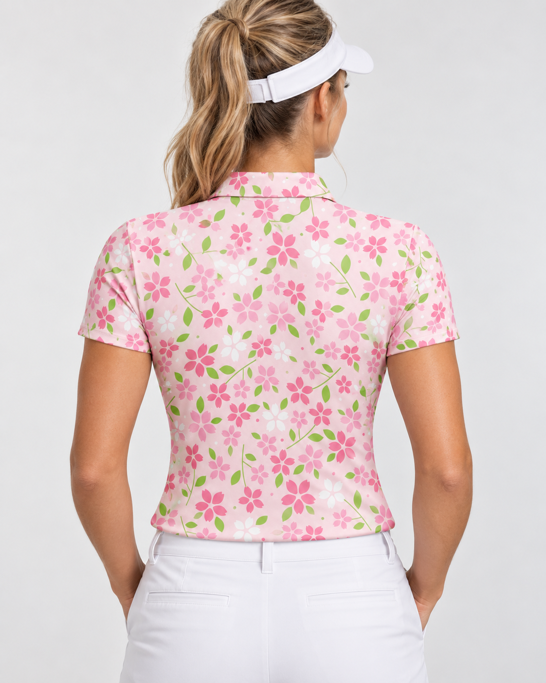 Sakura Women's Performance Golf Polo – performance golf polo view 2