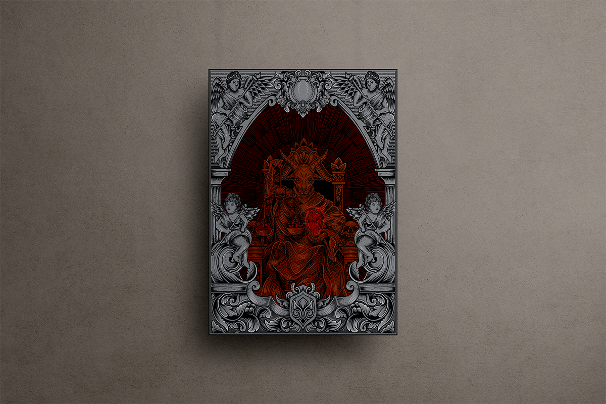 Devil Metal Poster – metal wall art view 1