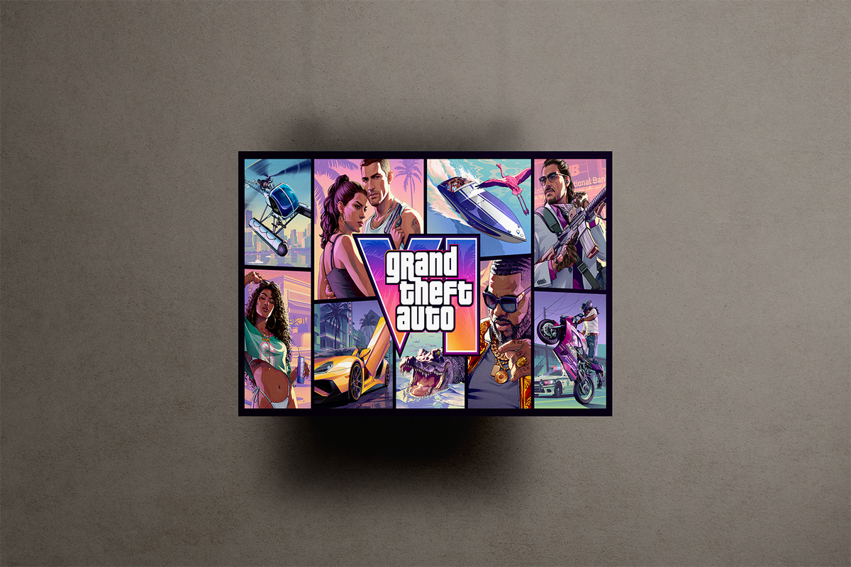 GTA VI Poster Metal Poster – metal wall art view 1
