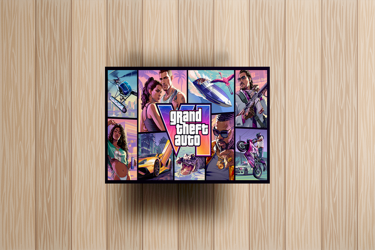 GTA VI Poster Metal Poster – metal wall art view 2