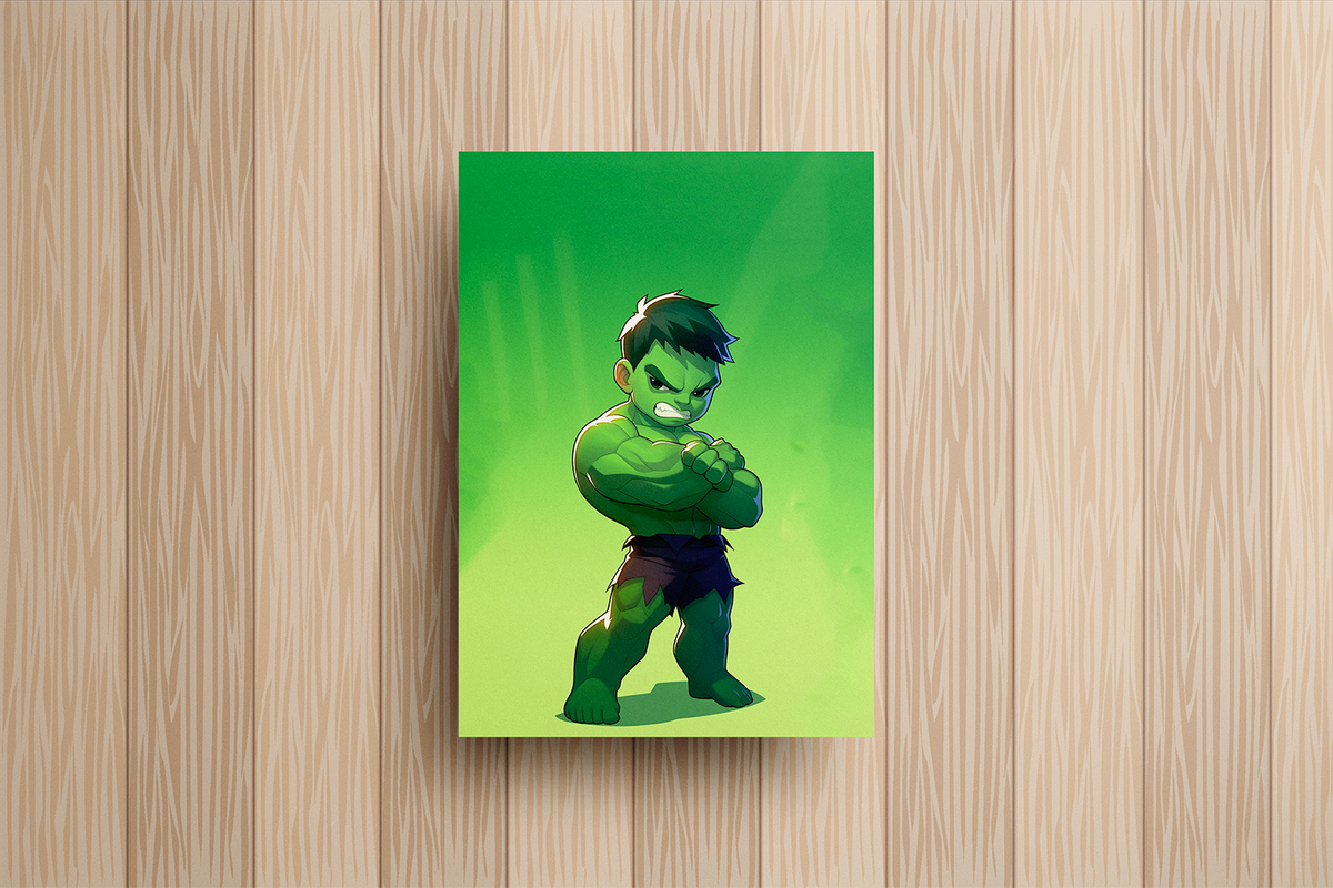 Hulk Metal Poster – metal wall art view 2
