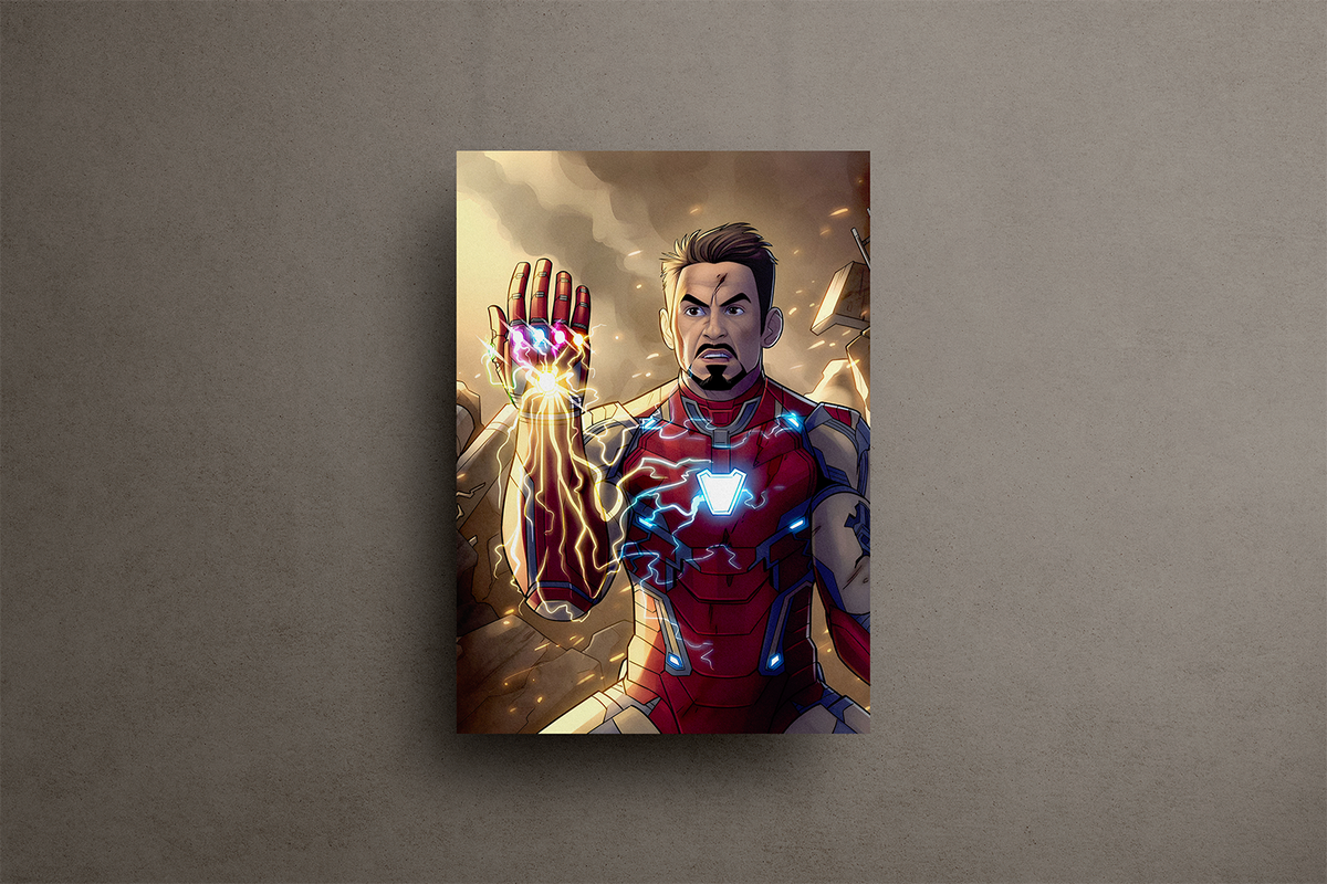 I am Ironman Metal Poster – metal wall art view 1