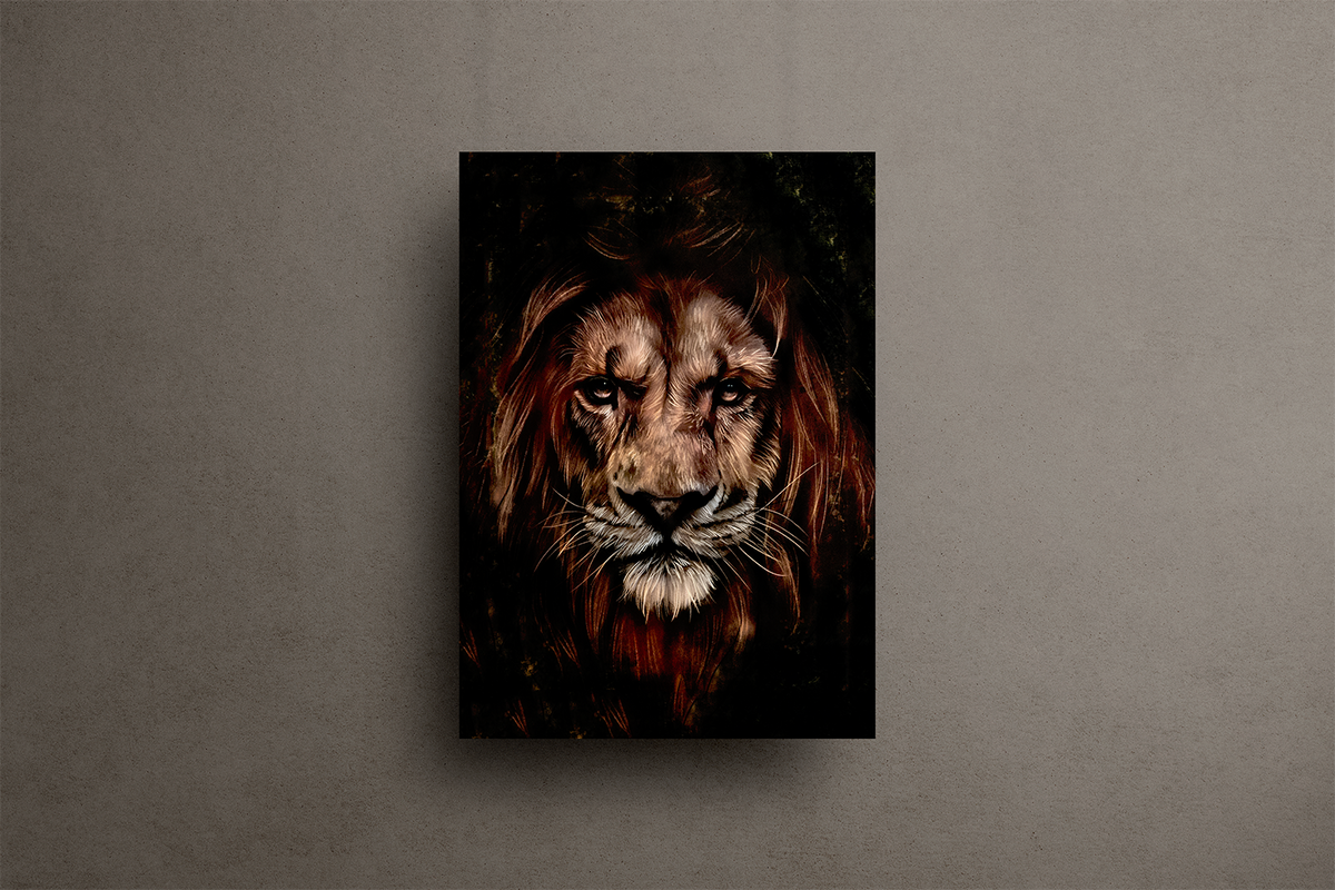 King of the Jungle Metal Poster – metal wall art view 1