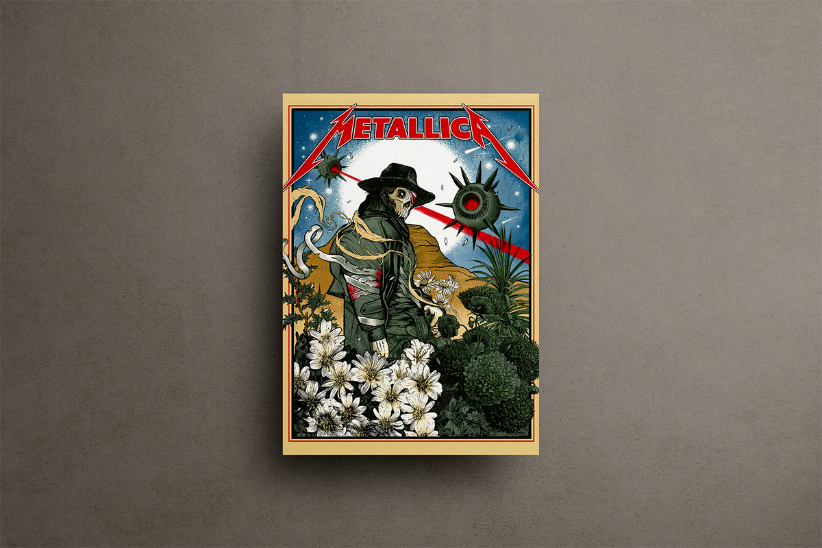 Metallica Metal Poster – metal wall art view 1