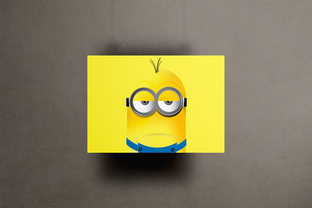 Minions Metal Poster – metal wall art view 1