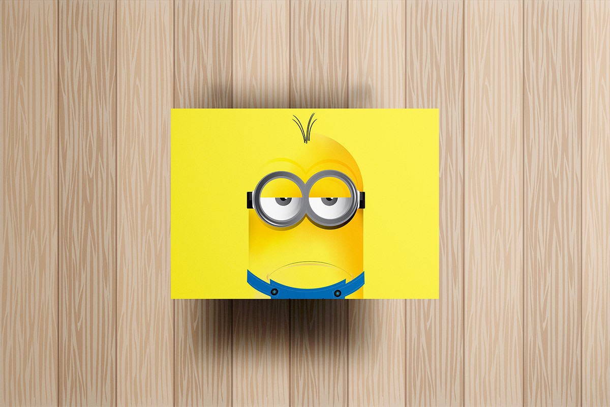 Minions Metal Poster – metal wall art view 2