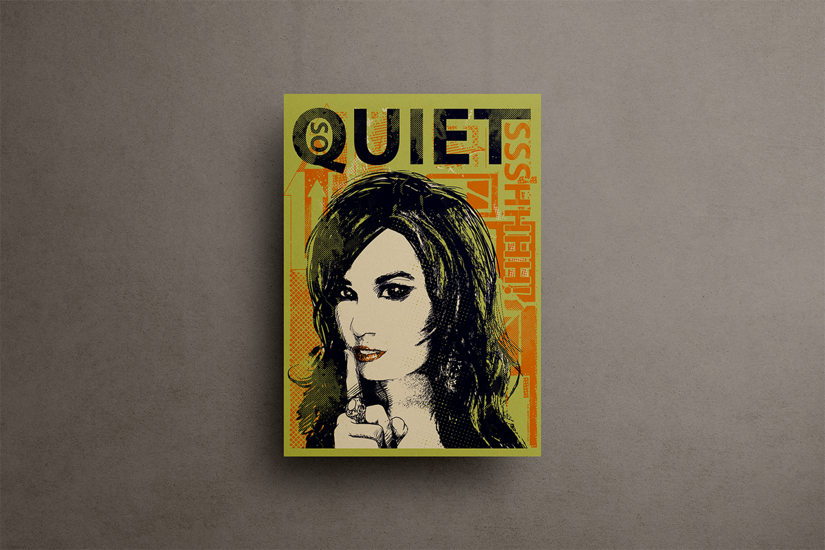 Quiet Metal Poster – metal wall art view 1