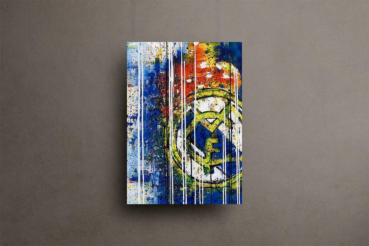 Real Madrid Metal Poster – metal wall art view 1