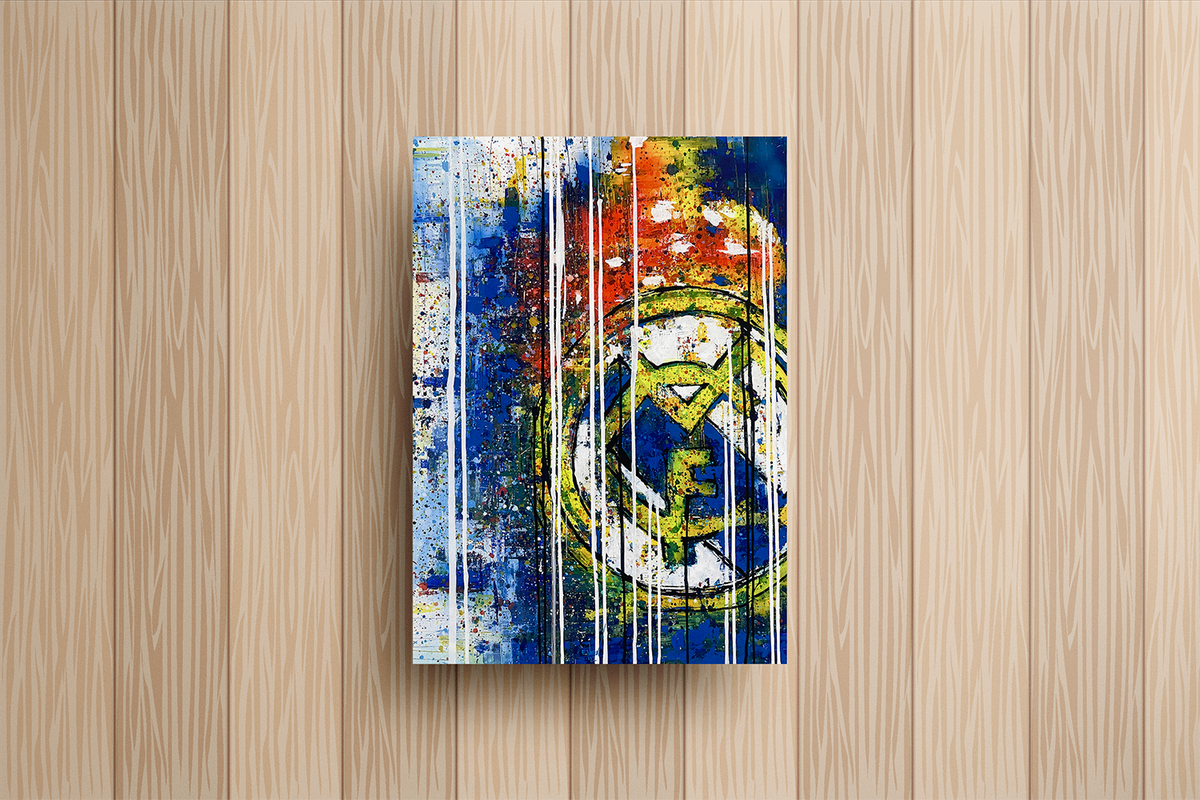 Real Madrid Metal Poster – metal wall art view 2