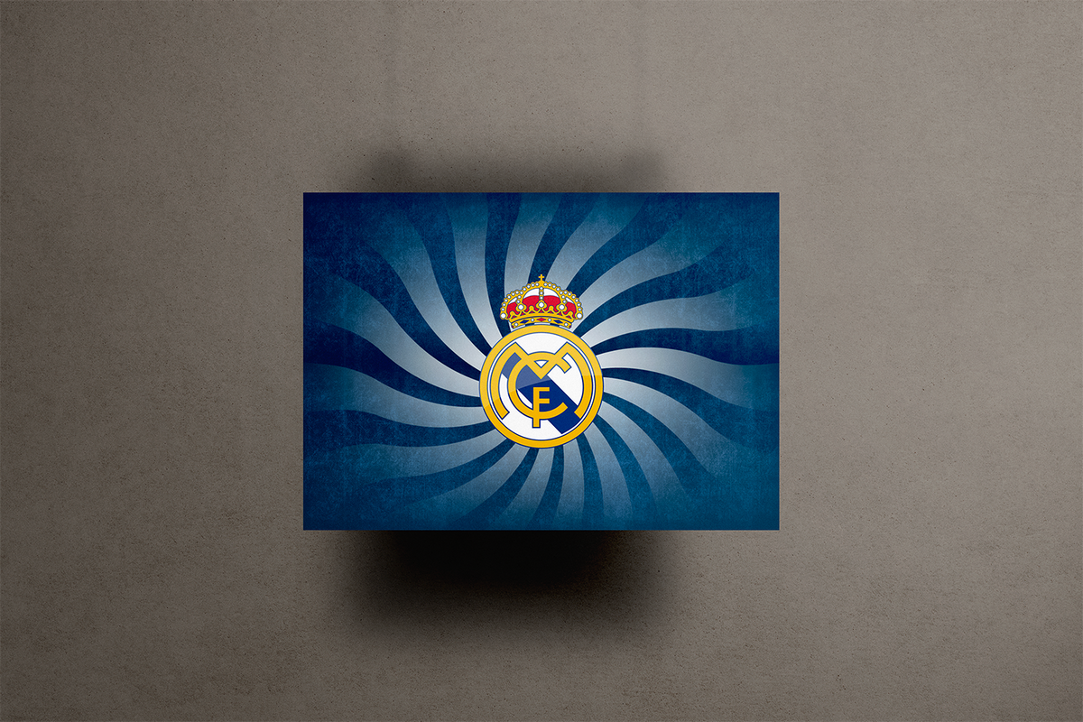 Real Madrid FC Metal Poster – metal wall art view 1