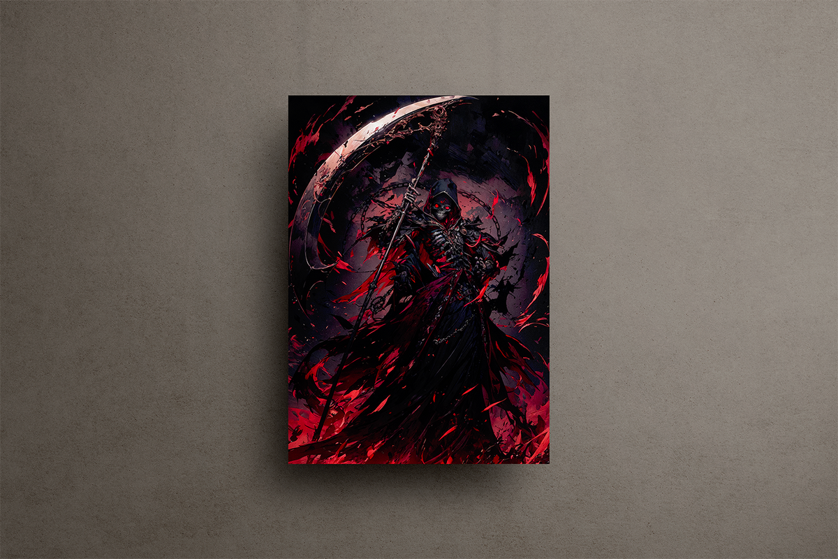 Reaper Metal Poster – metal wall art view 1