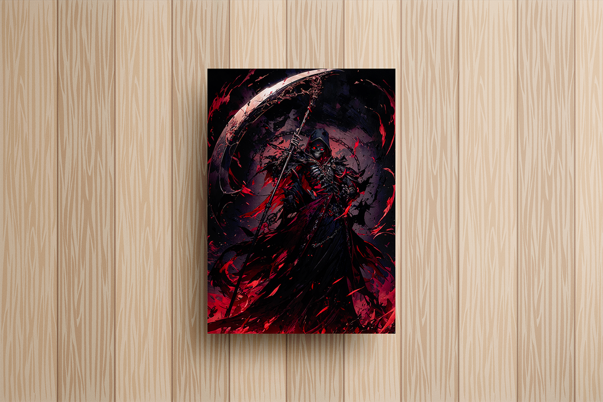 Reaper Metal Poster – metal wall art view 2