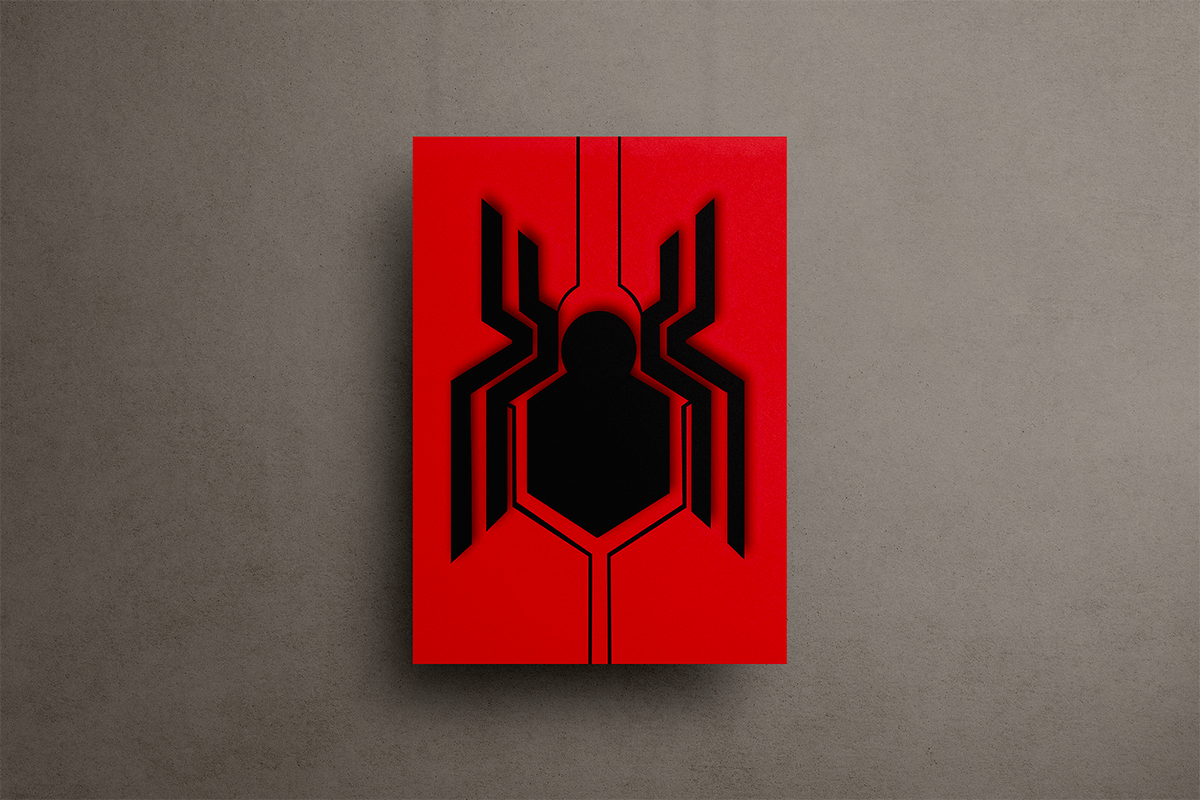 Spiderman Metal Poster – metal wall art view 1
