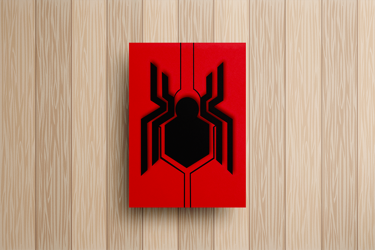 Spiderman Metal Poster – metal wall art view 2