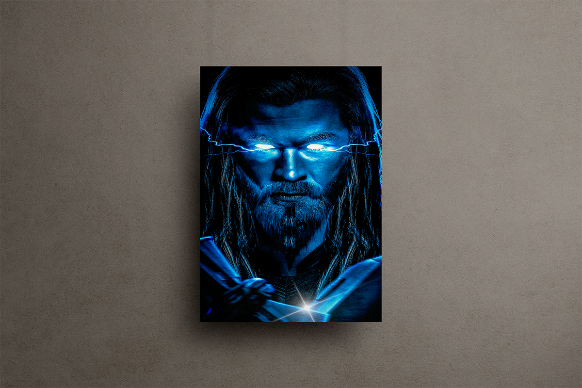 Thor Metal Poster – metal wall art view 1