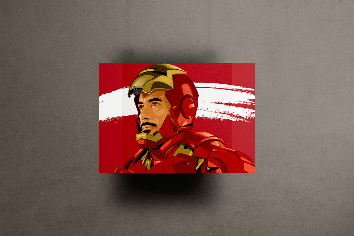 Tony Stark Metal Poster – metal wall art view 1